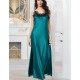 Длинная шелковая сорочка Mia-Amore WINDSOR 3888 изумруд, Цвет: изумруд, Размеры: M