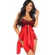 Соблазнительная сорочка Beauty Night JULIETA CHEMISE RED, Цвет: красный, Размеры: S/M