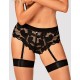 Трусики с пажами для чулок Obsessive EDITYA GARTER PANTIES, Цвет: черный, Размеры: XS/S Трусики с пажами для чулок Obsessive EDITYA GARTER PANTIES, Цвет: черный, Размеры: XS/S