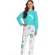 Пижама для девочки-подростка Taro 2649 LIVIA бирюзовый, Цвет: бирюзовый, Размеры: 158
