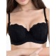 Бюстгальтер балконет Elli 7055 черный, Цвет: черный, Размеры: 80C
