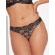 Кружевные трусы бразилиана Esotiq 39936 TULIA черный+бежевый, Цвет: черный+бежевый, Размеры: S