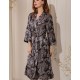 Длинный шелковый халат Mia-Amore DONATELLA 3129 черный, Цвет: черный, Размеры: 2XL/3XL