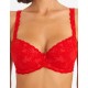 Бюстгальтер балконет пуш-ап флок Simona M 870 бархат красный, Цвет: бархат красный, Размеры: 70E