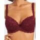 Бюстгальтер балконет пуш-ап Simona M 870 бордо, Цвет: бордо, Размеры: 95C