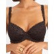 Бюстгальтер балконет пуш-ап Simona M 870 шоколад, Цвет: шоколад, Размеры: 75D