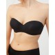 Гладкий бюстгальтер бандо Ysabel Mora 10017 ESSENTIALS черный, Цвет: черный, Размеры: 85B