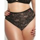 Высокие трусы слипы Kris Line VENICE high waist, Цвет: черный+бежевый, Размеры: M