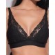 Бюстгальтер бралетт без косточек VOVA LIZA V24116, Цвет: черный, Размеры: S