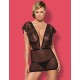 Сексуальная сорочка Obsessive MEROSSA CHEMISE, Цвет: черный, Размеры: L/XL Сексуальная сорочка Obsessive MEROSSA CHEMISE, Цвет: черный, Размеры: L/XL