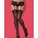 Чулки под пояс Obsessive MEROSSA STOCKINGS, Цвет: черный, Размеры: S/M