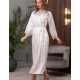 Халат женский шёлк Mia-Amore ARIANNA 3949 белый, Цвет: белый, Размеры: S/M