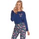 Пижама женская с брюками Taro KENZA 2773-02, Цвет: темно-синий, Размеры: L