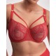 Кружевной бюстгальтер балконет Alles BEVERLY M красный, Цвет: красный, Размеры: 65E