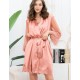 Короткий шелковый халат Mia-Amore AURELIA 3893 чайная роза, Цвет: чайная роза, Размеры: L/XL