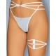 Подвязка на ножку Obsessive A 760 garter, Цвет: белый, Размеры: S/M Подвязка на ножку Obsessive A 760 garter, Цвет: белый, Размеры: S/M