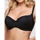 Бюстгальтер на поролоне Senselle KARMEN 14004 черный, Цвет: черный, Размеры: 70F