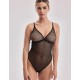 Полупрозрачное боди стринг Alles SONO M/BF BODY черный, Цвет: черный, Размеры: S