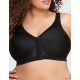 Бюстгальтер с застежкой спереди Glamorise GI1265 черный, Цвет: черный, Размеры: 95F