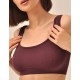 Топ в рубчик на широких бретелях MY BR423 berry, Цвет: бордовый, Размеры: M