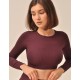 Кроп-топ с длинным рукавом MY MA965 berry, Цвет: бордовый, Размеры: L