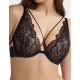 Кружевной бюстгальтер пуш-ап Esotiq KATIE 40561 черно-бежевый, Цвет: черный+бежевый, Размеры: 70E
