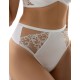 Высокие женские стринги Kris Line YES stringi high waist, Цвет: белый, Размеры: M