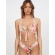 Открытый купальник халтер UNICONF CB256 TROPICAL FEVER, Цвет: розовый, Размеры: S