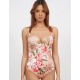 Слитный купальник с формованными чашками UNICONF CBI265 TROPICAL FEVER, Цвет: розовый, Размеры: M