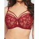 Мягкий бюстгальтер балконет Kris Line CLARISA halfcupsoft со стрэпами, Цвет: красный, Размеры: 65J