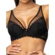 Кружевной бюстгальтер пуш-ап MAT ESTELLE czarny M-0198-11, Цвет: черный, Размеры: 70D