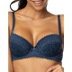 Бюстгальтер балконет пуш-ап MAT MADDIE granat M-3633-11, Цвет: синий, Размеры: 75E