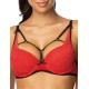 Бюстгальтер с лентами MAT LOREN M-3636-11 czerwono-czarny, Цвет: красный, Размеры: 70B