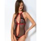 Откровенное боди Passion SATARA BODY red, Цвет: красный, Размеры: L/XL