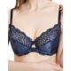 Бюстгальтер мягкий из биколорного кружева Simona M 484 ночь, Цвет: ночь, Размеры: 75E