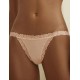 Трусики стринги хлопок Janira FRESH COTTON LACE 1036898 TANGA skin, Цвет: skin (телесный), Размеры: S/M