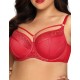 Бюстгальтер полумягкий со стрэпами Novika MARGOT N02 PU, Цвет: красный, Размеры: 65I