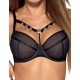 Бюстгальтер балконет пуш-ап Novika PURE POISON №01 U, Цвет: черный, Размеры: 65F