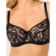 Бюстгальтер с мягкими кружевными чашками Lina A 6010 черный, Цвет: черный, Размеры: 75B Бюстгальтер с мягкими кружевными чашками Lina A 6010 черный, Цвет: черный, Размеры: 75B