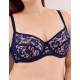 Бюстгальтер с мягкими кружевными чашками Lina A 6010 темно-синий, Цвет: темно-синий, Размеры: 70E