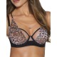 Леопардовый бюстгальтер мягкая чашка Novika SAUVAGE N03 М, Цвет: леопард, Размеры: 65I