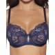 Кружевной бюстгальтер с поролоном Ava YUCCA 1939 U темно-синий, Цвет: темно-синий, Размеры: 75D