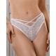 Кружевные трусики бразилиана Mioocchi NATALIE 8210 bianco, Цвет: bianco (белый), Размеры: S