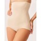 Высокие утягивающие трусы Bogema 954 бежевый, Цвет: бежевый, Размеры: XS