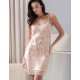 Короткая сорочка из шелка и вискозы Mia-Amore MOLLY 1920, Цвет: персиковый, Размеры: XL