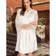 Атласный халат Mia-Amore MISTY 7263 белый, Цвет: белый, Размеры: L/XL