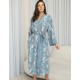 Длинный халат вискоза Mia-Amore ZOE 1969, Цвет: серый, Размеры: L/XL