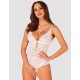 Эротическое боди с доступом Obsessive HEAVENLLY TEDDY, Цвет: белый, Размеры: XS/S