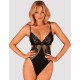 Соблазнительное боди Obsessive MADERRIS TEDDY, Цвет: черный, Размеры: XS/S