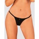 Черные стринги Obsessive MADERRIS THONG, Цвет: черный, Размеры: XS/S